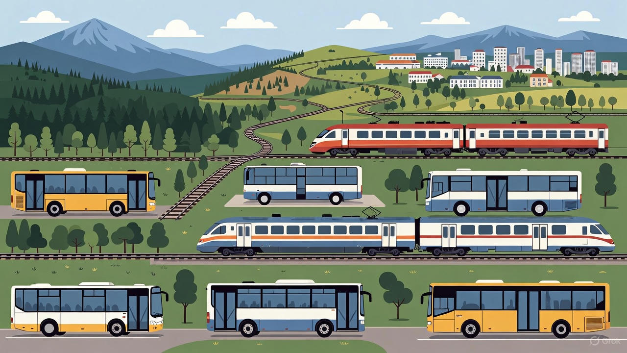 Jak cestovat po Bulharsku autobusem a vlakem v roce 2025