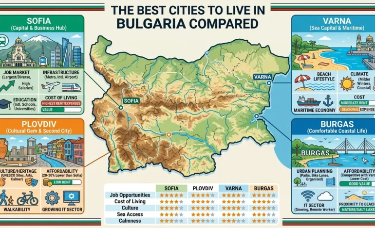 The Best Cities to Live in Bulgaria Compared